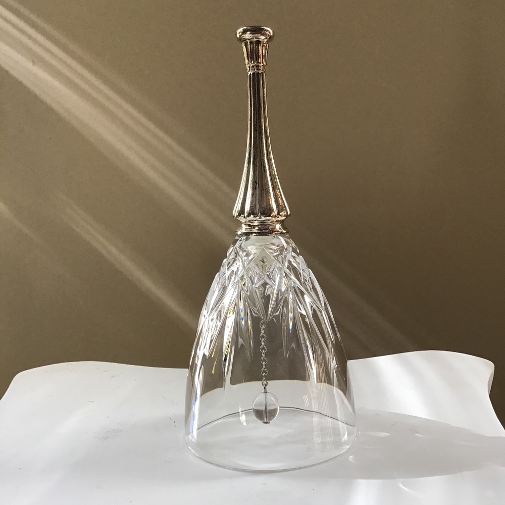 Crystal Bell with Metal Handle